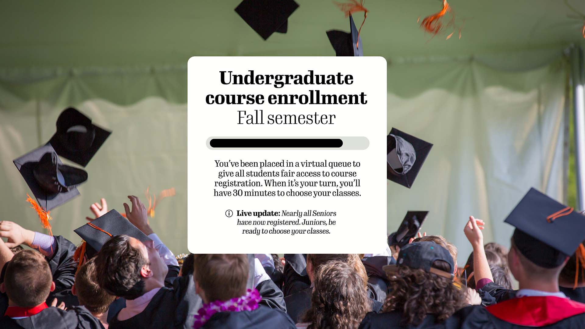 screenshot of Queue-it Virtual Waiting Room